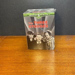 The Three Stooges VHS collectors Series, Set of 5. NWT.